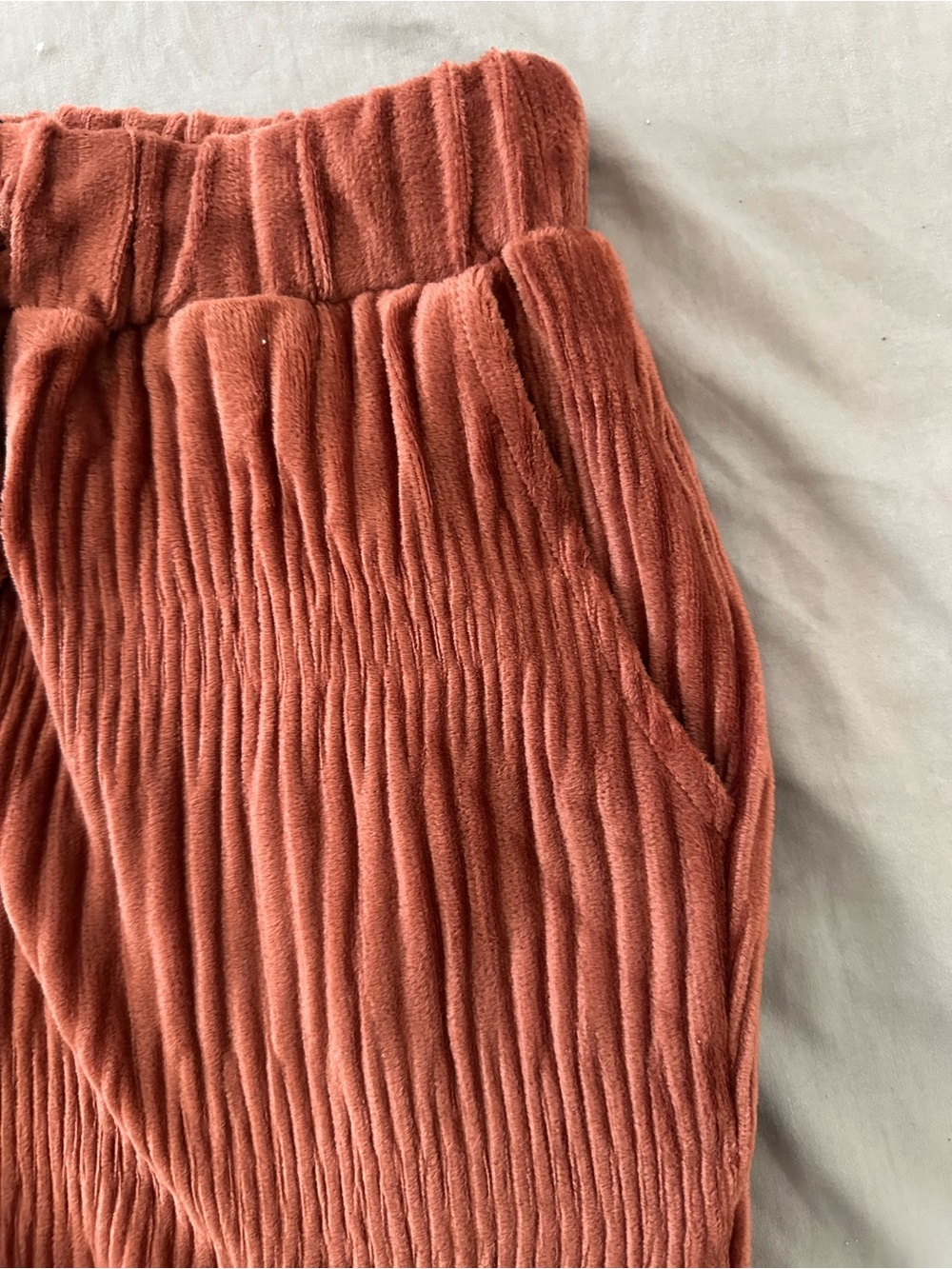 Very J Rust Ribbed Soft Pants - Picture 3 of 8